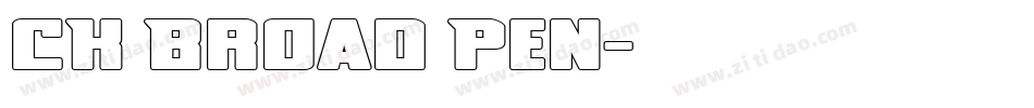 CK Broad Pen字体转换